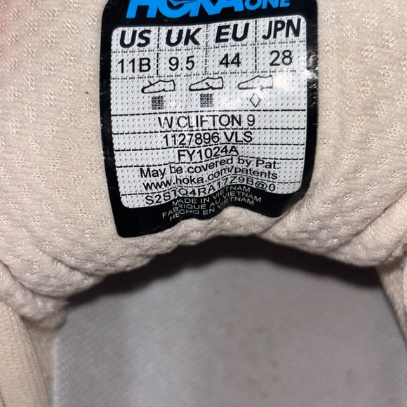 HOKA Clifton 9 running shoes Wonens SZ 11B - Picture 12 of 12